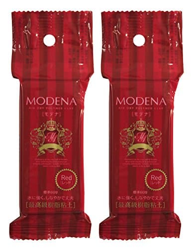 Pajiko resin clay Modena color 60g red two set