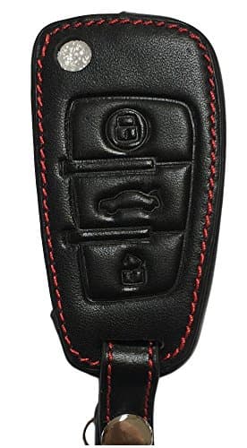 Promostrex Key Case – Genuine Leather Audi A1 S1 RS3 A4 S4 RS4 A3 S3 A6 S6 RS6 Q3 QS3 Q7 TT &amp; Tts TTRS R8 V8 Case Key Case, Car Key Case
