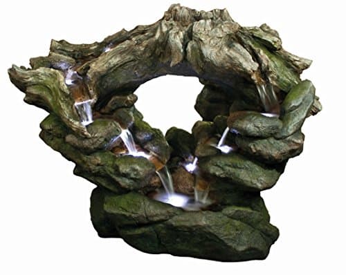 Oval Woodland Falls Lit Water Feature