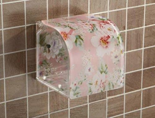 Bathroom European waterproof roll holder, bathroom creative plastic roll paper tube, toilet paper box, paper towel frame acrylic