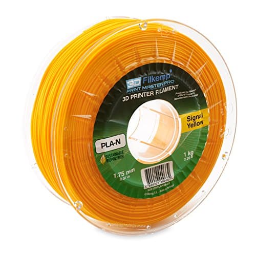 3D Filkemp Print Master Pro 3DF175PLAN08-01 Next Generation PLA 3D Printer Filament, Spool, 1.75 mm Diameter, Signet Yellow