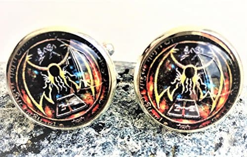 Cthulhu Cufflinks inspired by Lovecraft's Horror Steampunk!