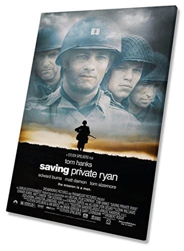 Saving Private Ryan Movie Poster CANVAS WALL ART Framed Print 20 x 30 inch