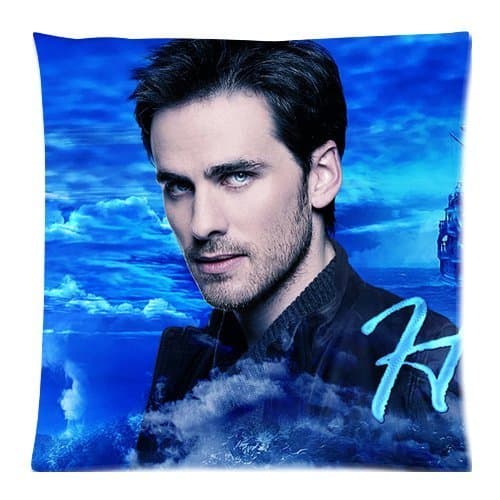 Once Upon a Time Hook Killian Jones Custom 18x18 Inch Throw Cushion Cover Pillow Cases (Twin Sides)