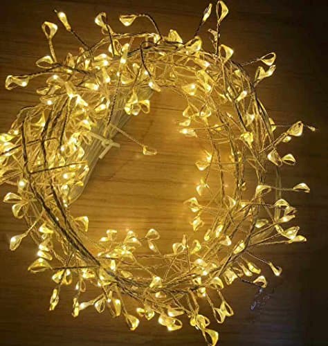 Firecracker Shapped String Light（132ft, Waterproof,400LED, 8 Modes）TaoTronics Waterproof Decorative Lights for Bedroom, Patio, Garden, Gate, Yard, Parties, Wedding (Warm White)