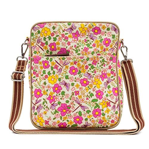 Pink Lining Out and About Mini Messenger Cottage Garden Changing Bag