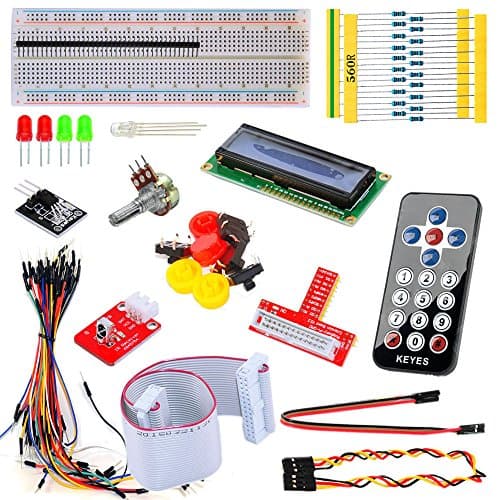 Tolako Basic Starter Kit for Raspberry PI 1/2 GPIO Pinboard 1602LCD Resistor LED Cable