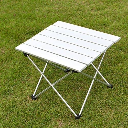 VANELIFE Camping Aluminum Portable Table, Lightweight Heavy Duty Folding Table in a Bag for Fishing, Picnic, Beach, Hiking