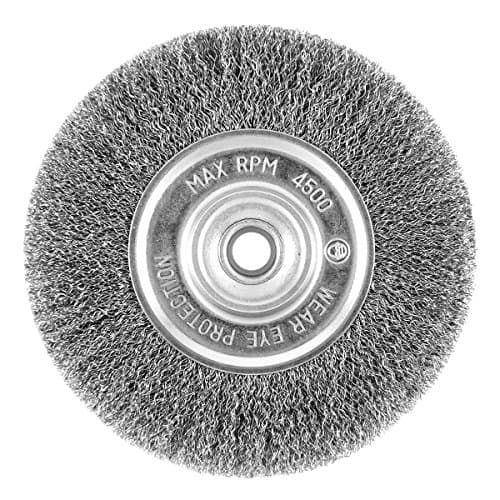 EAB Tool 2160448 6" Carbon Steel Coarse Wire Wheel (Carbon Steel) Industrial Wire Brush - Recyclable,