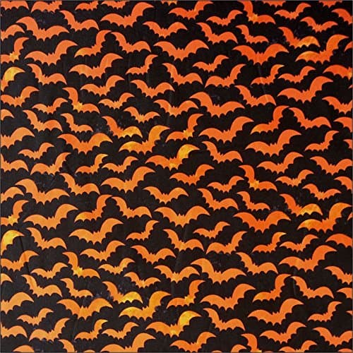 Windham Fabric Eat Drink &amp; Be Scary Mottled Bats Cotton Fabric for Hallloween, Buy by the Half Metre