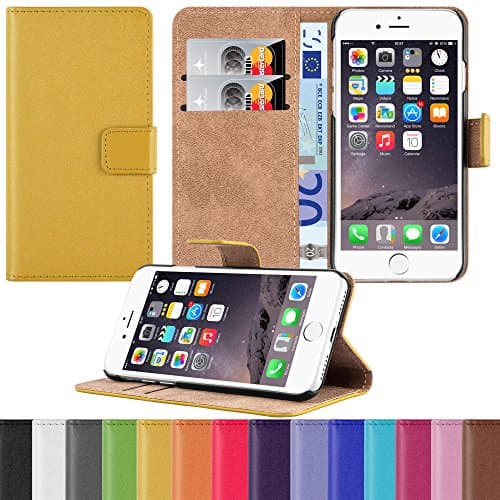 HANDYPELLE® Wallet Case for Apple iPhone 7 Plus / 8 Plus (5,5" / 14cm) in Yellow