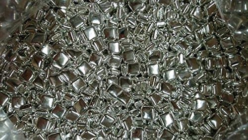 Silver Square Shape Dragees for Cake Cupcake Sprinkles Decoration- 100g