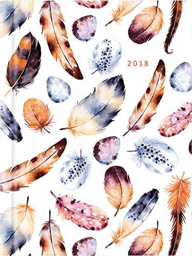 2018 Recipe Diary Feathers Design 2018: A5 Week-to-View Diary with 56 Delicious Triple-Tested Recipes plus a Handy Pocket