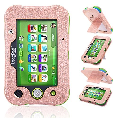 LeapPad Ultimate Case, ACdream Leather Tablet Case for LeapPad ACdream Kids Learning Tablet(2017 release), (Rose Gold Star of Paris)