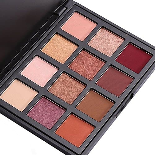 Eyeshadow Palette Makeup - Matte &amp; Shimmer 12 Colors - Highly Pigmented Waterproof - DiChi Smoky Cosmetic Eye Shadows
