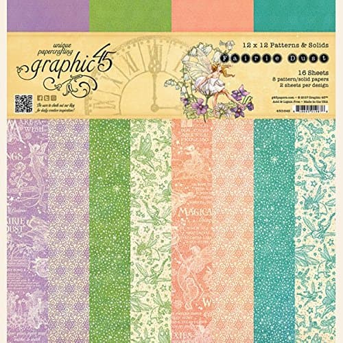 Graphic 45 - Fairie Dust - 12 x 12 patterns and Solid pad - 4501642