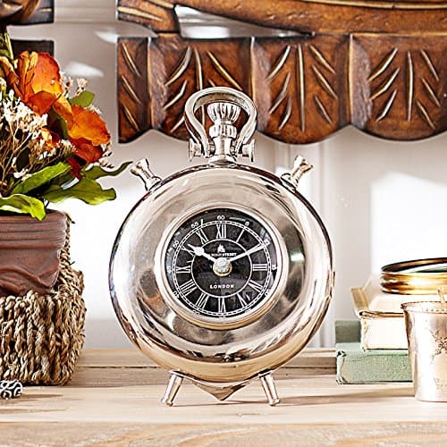 WXIN The Indian Study Clocks Swing, Thomas White Sheet Metal Base Clock Small