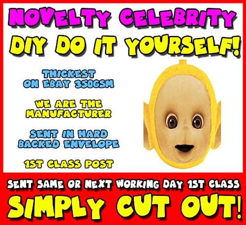 DIY - Do It Yourself Face Mask - Lala-Teletubbies Celebrity Face Mask