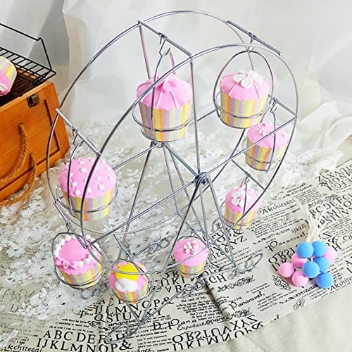Desserts display rack Ferris wheel Paper cup Cake stand Iron cake shelf Wedding cup Cake stand 8 care-B