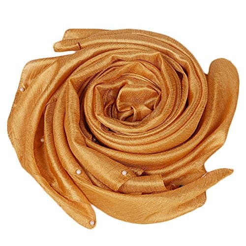 Chiffon scarf Pearl light scarf Sunscreen beach towel Solid color is elegant , 5 , 90*180cm