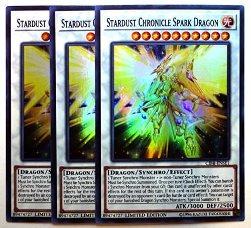 Yugioh, Circuit Break -3X Stardust Chronicle Spark Dragon CIBR-ENSE1, Limited edition, New, Mint