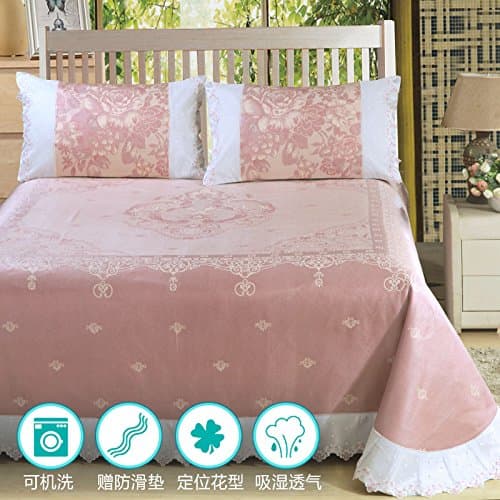 LLZBSX Ice Wire Pad/Cooler Mattress/Three Piece-Suit/Summer/Ice Wire Mat/Sheets/Soft Mat/Machine Washable/Water/Fold/Double/1.8M/1.5M