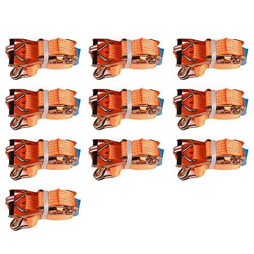 10 x Lashing Strap Tension Belt Ratchet Strap 8 m x Tie Down Straps 5T LKW CE TUV EN12195-2