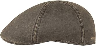 Stetson Men's Level Flat Cap - Cotton Peaked Cap - Men's Cap with 40+ UV Protection - Vintage Look Cap - Summer/Winter…