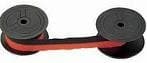 Calculator Ribbon, C-Wind Spool, Nylon, Black/Red EXP25103