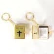 Gold bible key Chain's (1 Dozen) 12 Pieces