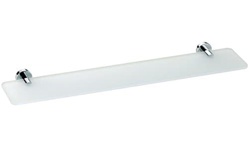 BA Ambiente Elite Wall Mounted Glass Storage Shelf Organizer Towel Rack - Brass