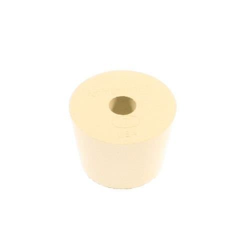 1 X Rubber Stopper - Size 6.5 - Drilled by RiteBrew