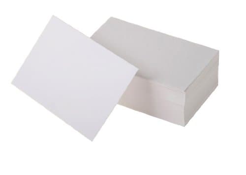 100 Blank Playing Cards Flash Cards Smooth & Glossy Straight Edges White Approx (54x90mm) The Perfect Aid for Personal Learning and Exam Revision, Create the Flash Cards You Need!