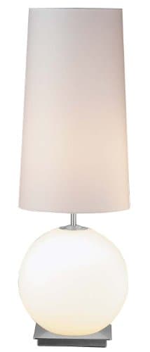 Holtkoetter 6031 Halogen Table Lamp with Lighted Base Round White Shade
