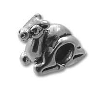 STERLING SILVER Spacer Camel BEAD 3.8 MM HOLE