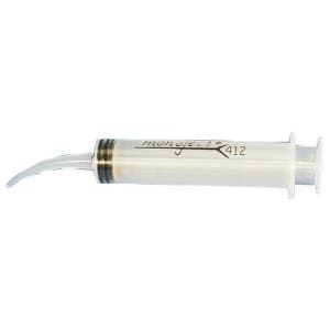 12 cc Disposable Syringe with Tapered Curved Tip by HSB Veterinary Supply