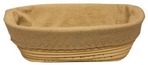 9 Inch Oval Banneton Proofing Bread Basket, Cotton Liner, Instruction Card