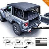 GPCA - Cargo Cover LITE, Easy-to-Install Trunk Cover, Heavy-Duty Accessories for Wrangler JL, Patented Truck and Car Accessories for 2DR Sport, Sahara, Freedom and Rubicon 2018-2023 Models, Hardtop