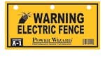 Power Wizard Electric Fence Warning Sign