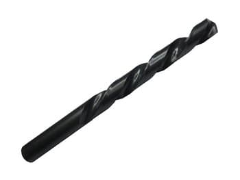 6 Pcs, #49 Hss Black Oxide Jobber Length Drill Bit, Qualtech, Dwdn49, Flute Length: 1"; Overall Length: 2"; Shank Type: Round; Number Of Flutes: 2 Cutting Direction: Right Hand