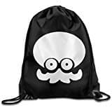 MGTER66 Backpack Gymsack Sack Bag Splatoon Squid Logo White