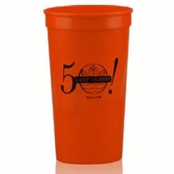 32 oz. Smooth Colored Stadium/Souvenier CupRED,full case of 300