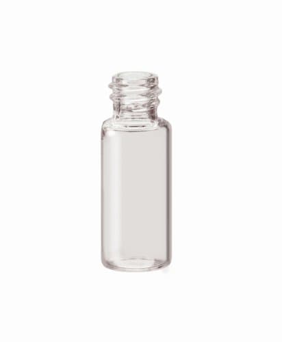 Glass Sample Clear Vials with PTFE/Foam Urethane Liner Septum, 8ml Volume (Pack of 200)