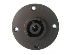 10 Pcs Speakon 4 Pole Female Jack Compatible Audio Cable Connector Round Black Color Sl5289 Skywalking