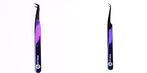 Rev Pro Purple / 2 pack tweezers set/Volume & Isolation/for Eyelash Extension By PINKLAB