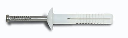 1/4" x 1-1/2", Powers Nylon Nailin Drive Pin Anchors with Carbon Steel Nail, Mushroom Head, 100/Bx