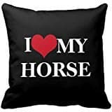 I Heart My Horse Throw Pillow Case