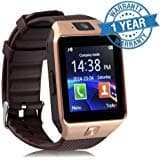 Wescon Samsung Galaxy J7 4G Compatible Samsung Edge Bluetooth DZ09 Smart Watch Wrist Watch Phone with Camera & SIM Card Support (Nexus Star)