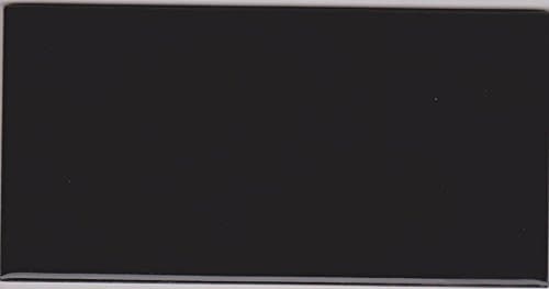 3x6 Inch Ceramic Subway Tile 15 SF / 120 PC (76x152x8.5mm, Black Glossy)