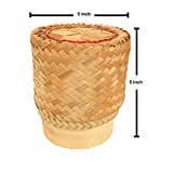 Thai Handmade Sticky Rice Serving Basket (5 Inch)